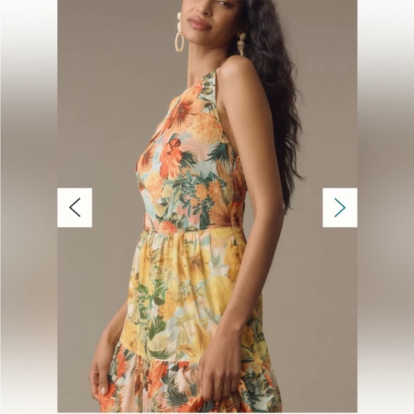 Anthropologie pilcro halter tiered maxi dress - Picture 2 of 4